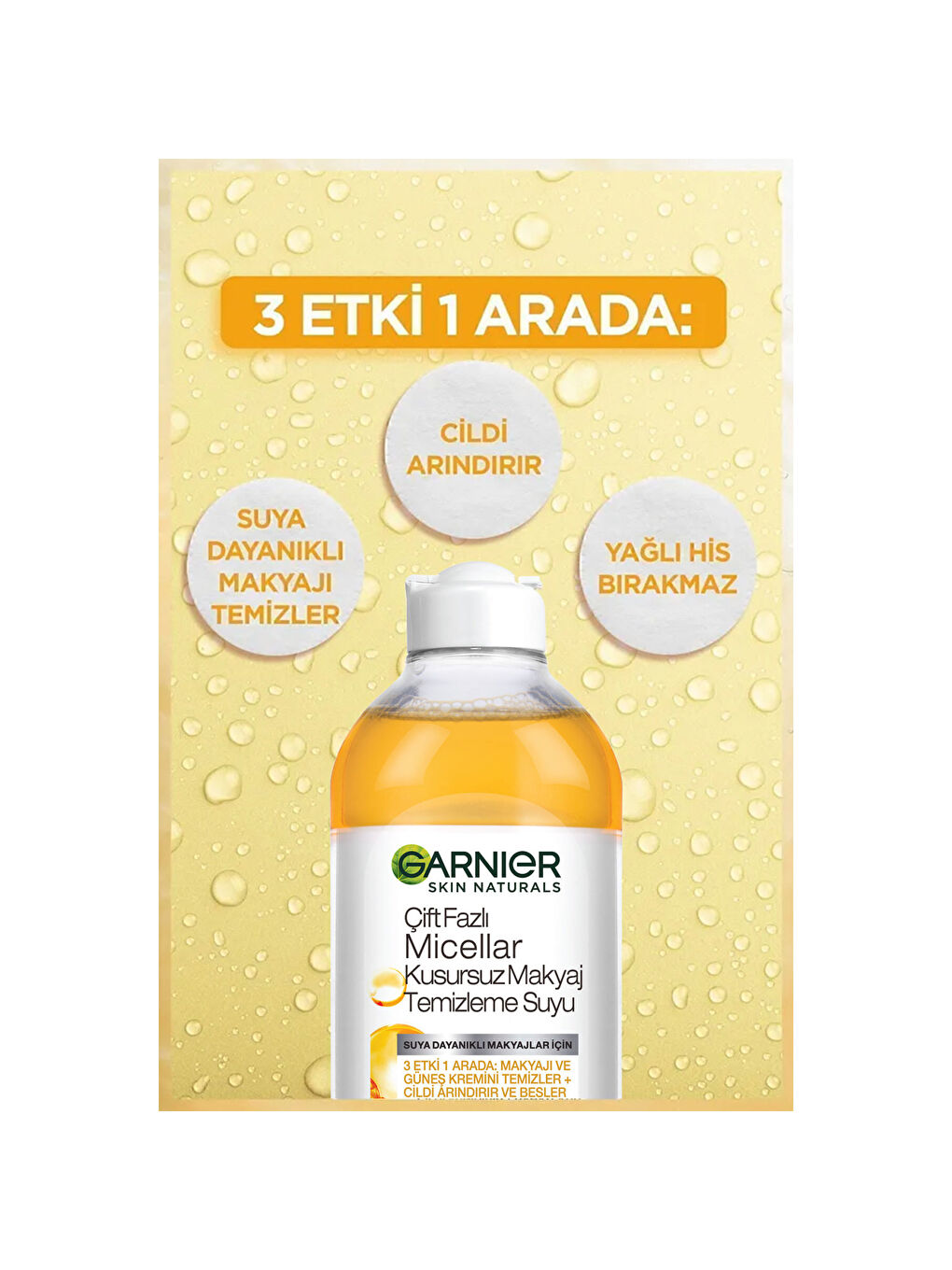 Skin Naturals Çift Fazlı Micellar Kusursuz Makyaj Temizleme Suyu (400 ml)-1