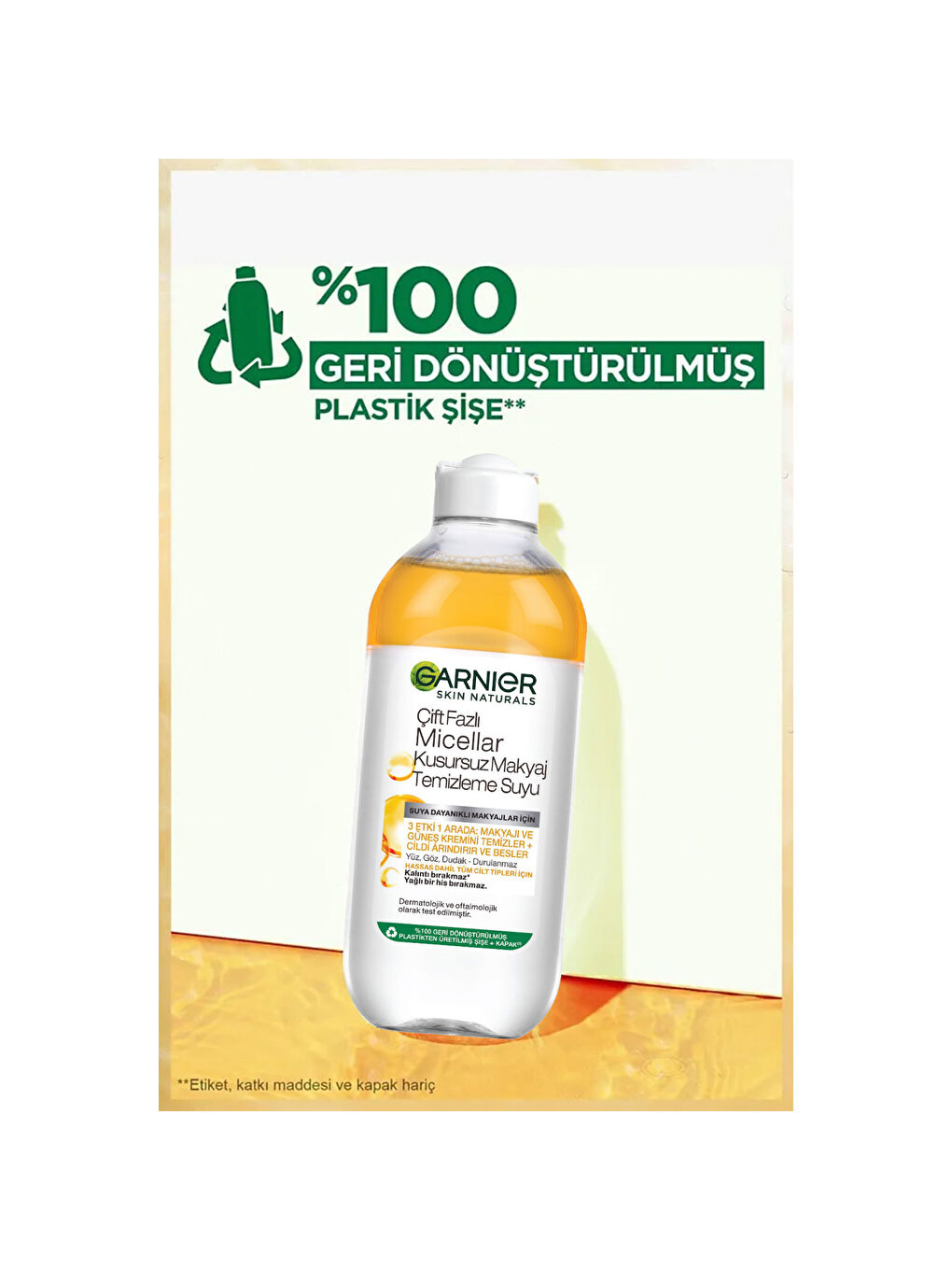 Skin Naturals Çift Fazlı Micellar Kusursuz Makyaj Temizleme Suyu (400 ml)-2