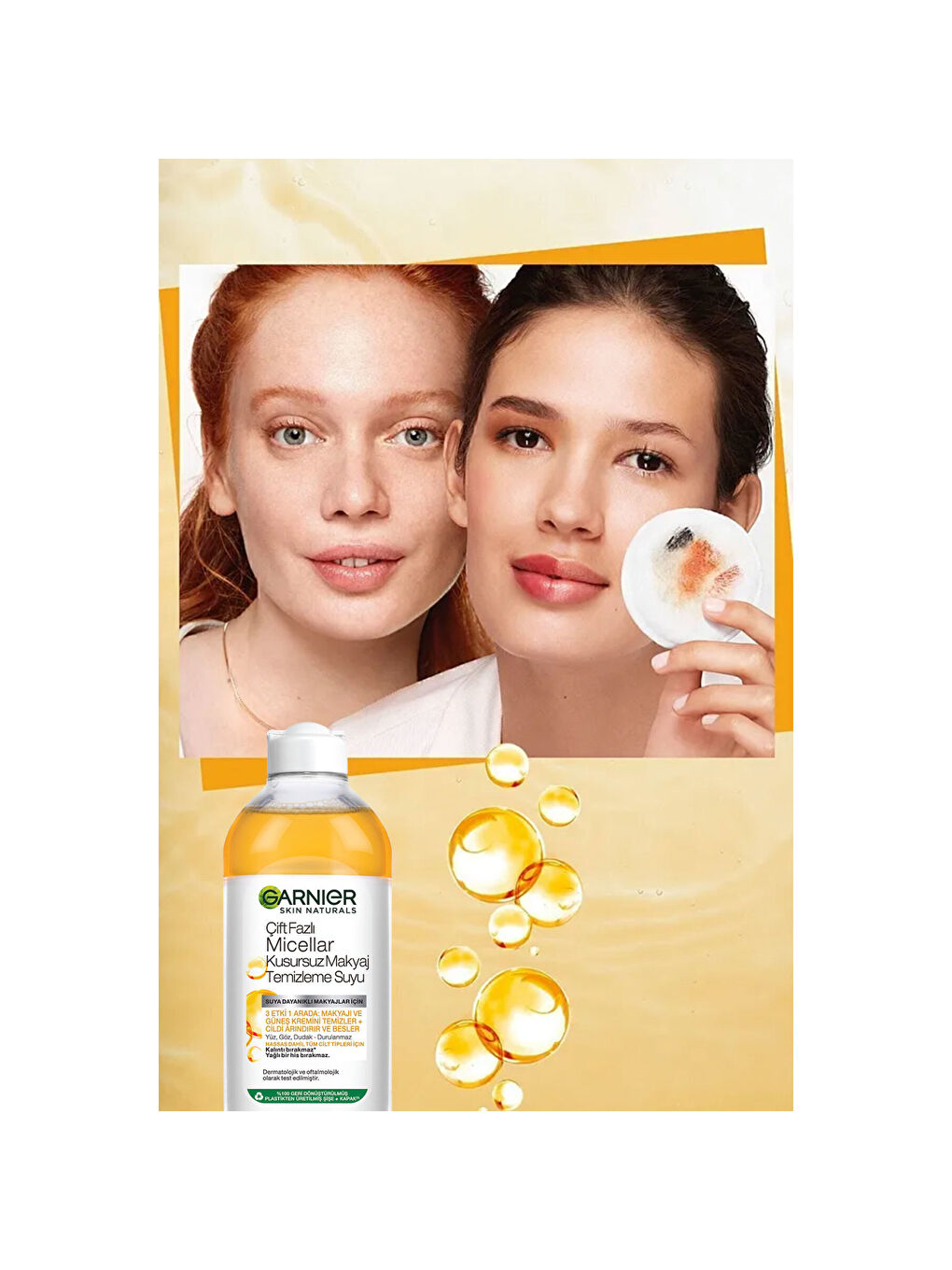 Skin Naturals Çift Fazlı Micellar Kusursuz Makyaj Temizleme Suyu (400 ml)-4