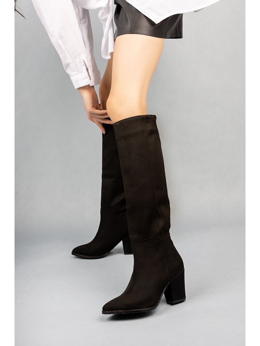 Siyah ILKN01 Kadın Çizme-4