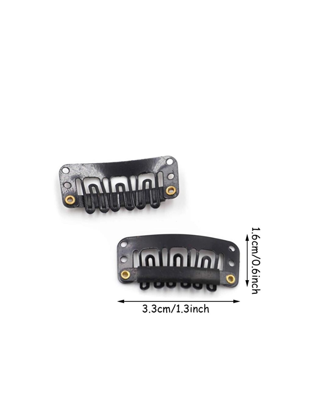 Kaynak-Postiş ve Şapka Tutucu Siyah Çıtçıt Toka 10 adet-7