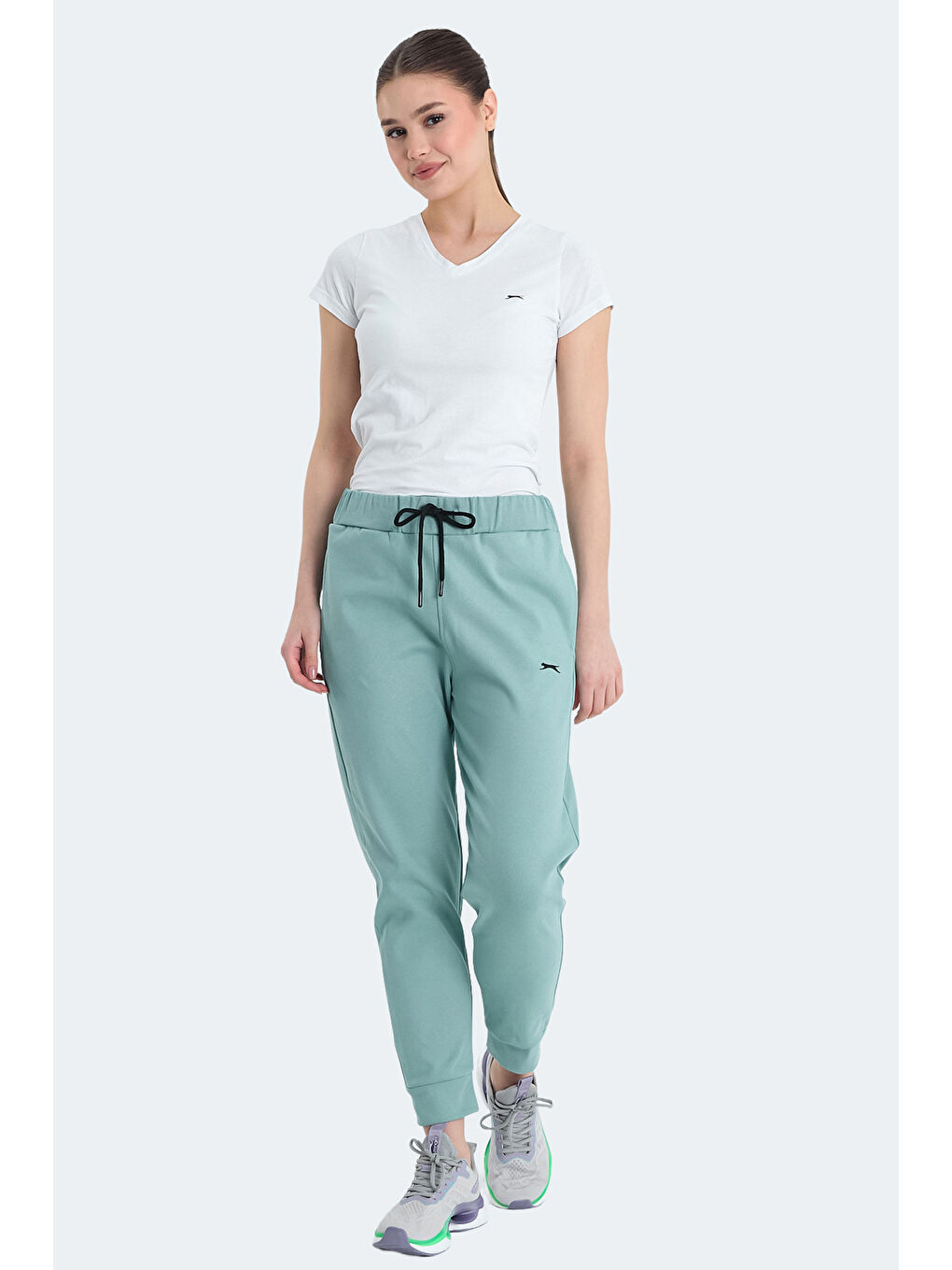 VETERAN RBN Kadın Cepli Yeşil Eşofman Altı-5