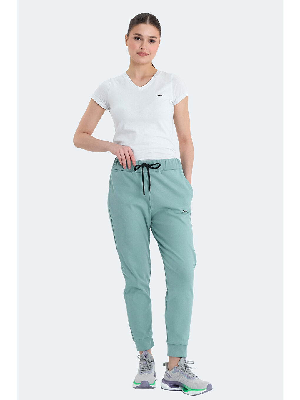 VETERAN RBN Kadın Cepli Yeşil Eşofman Altı-6