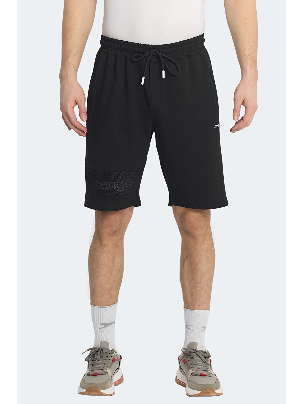 NUKA Erkek Cepli Kapri Siyah Şort-1