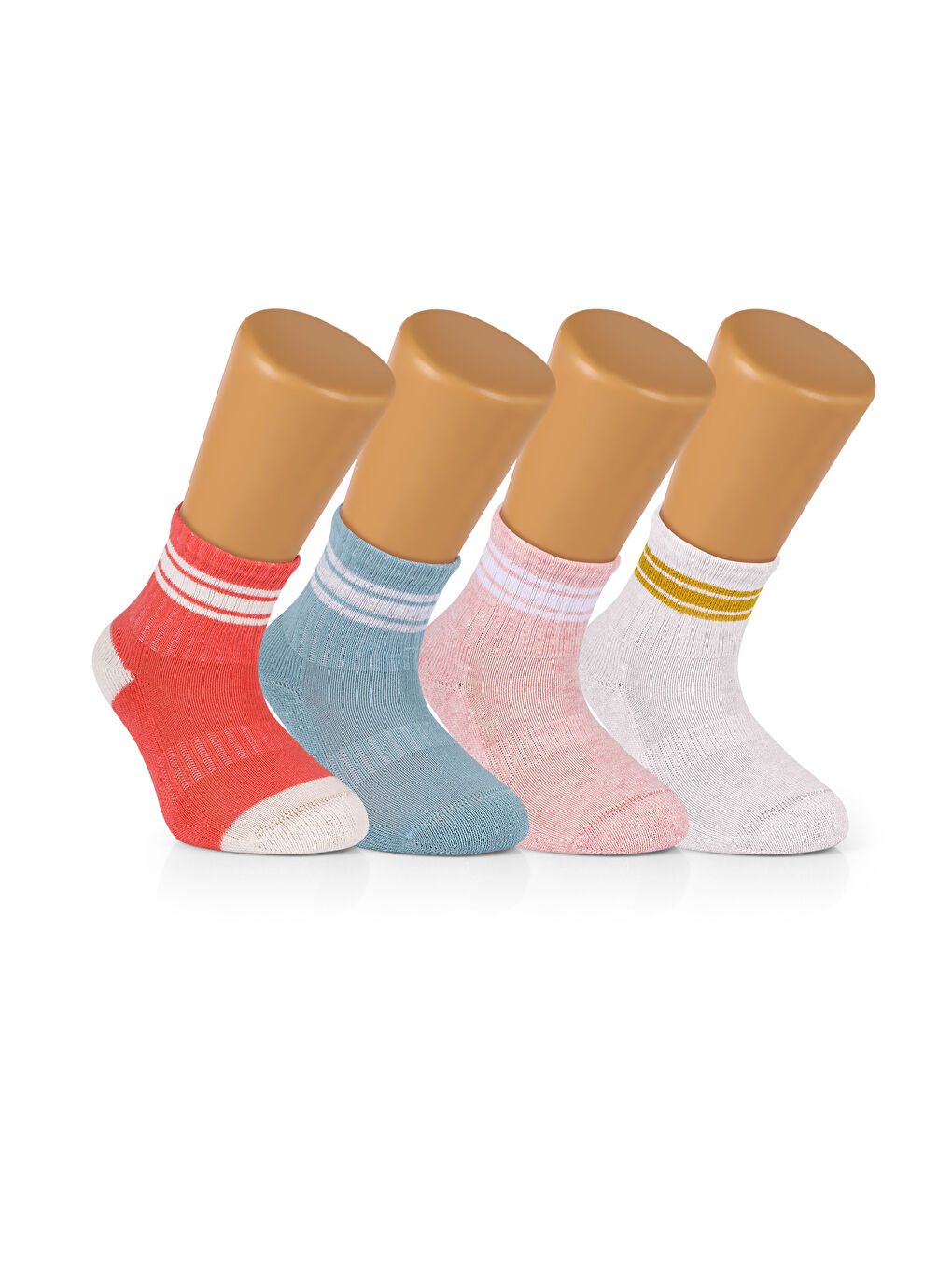Karışık 8 ÇİFT Dikişsiz Pamuklu Bebek Çocuk Çizgili Soket Çorap-2