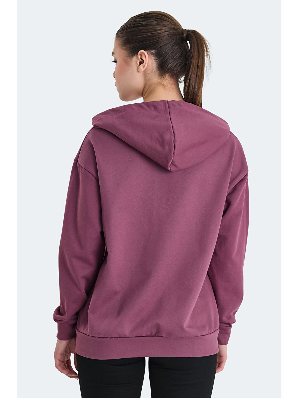 Pembe KATHLEENA IN Kadın Oversıze Gül Sweatshırt-1