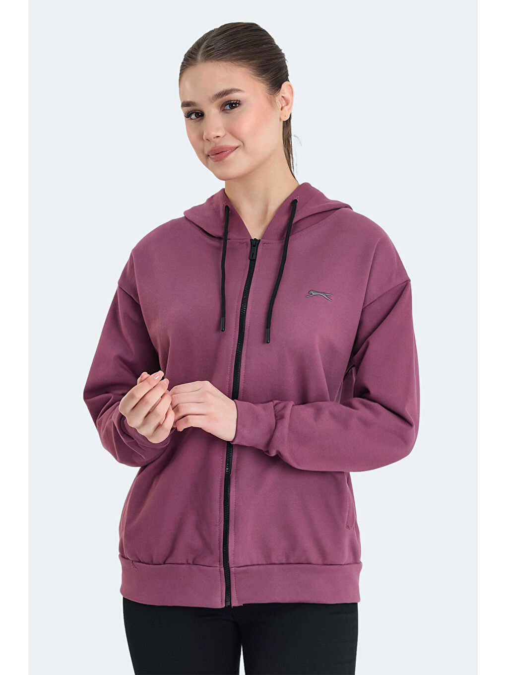 Pembe KATHLEENA IN Kadın Oversıze Gül Sweatshırt-2