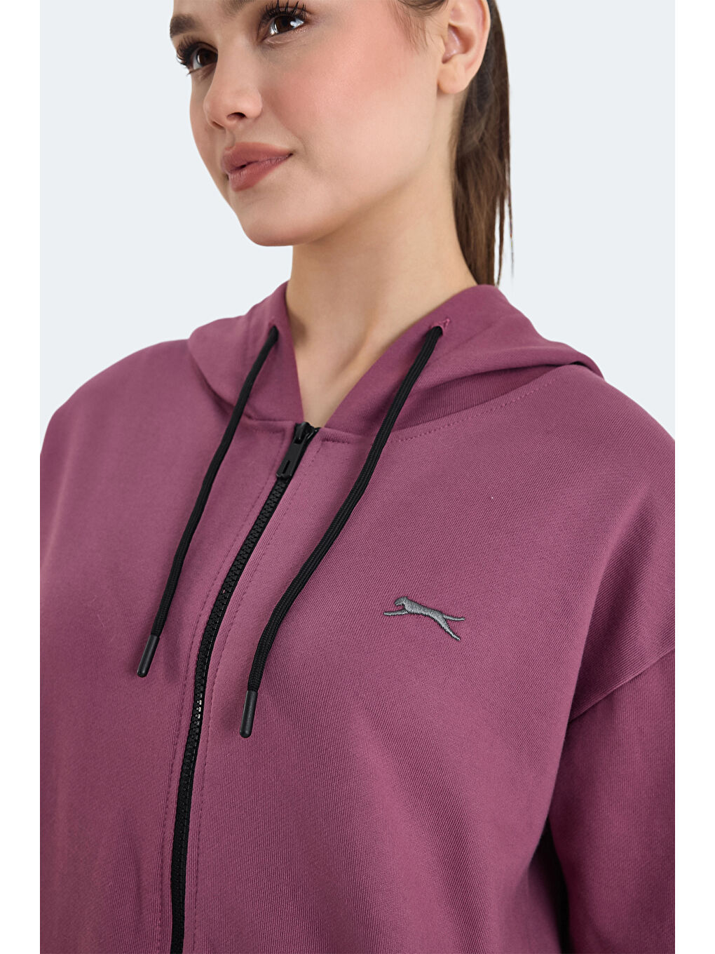 Pembe KATHLEENA IN Kadın Oversıze Gül Sweatshırt-4