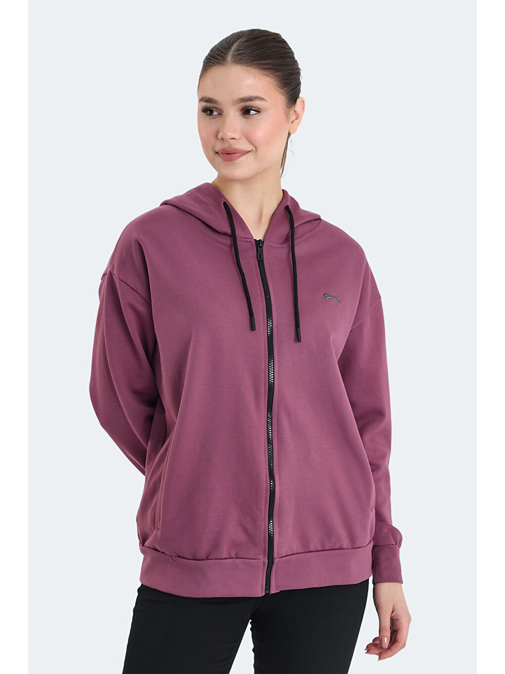 Pembe KATHLEENA IN Kadın Oversıze Gül Sweatshırt-5