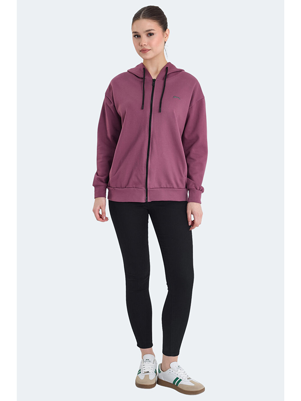 Pembe KATHLEENA IN Kadın Oversıze Gül Sweatshırt-6