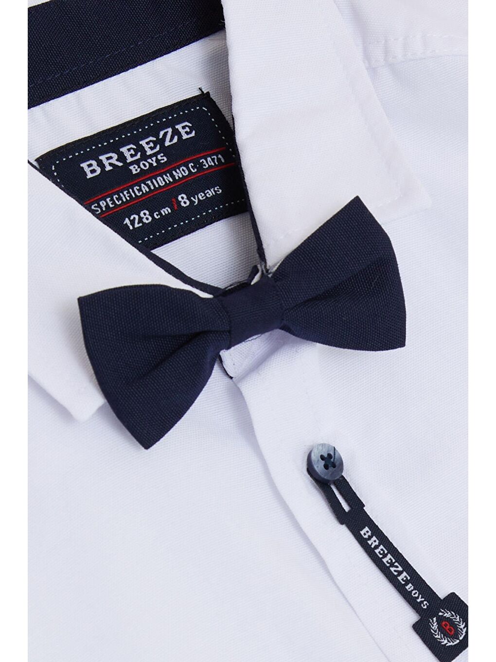 Erkek Çocuk Gömlek Papyonlu Beyaz (8-12 Yaş)-2