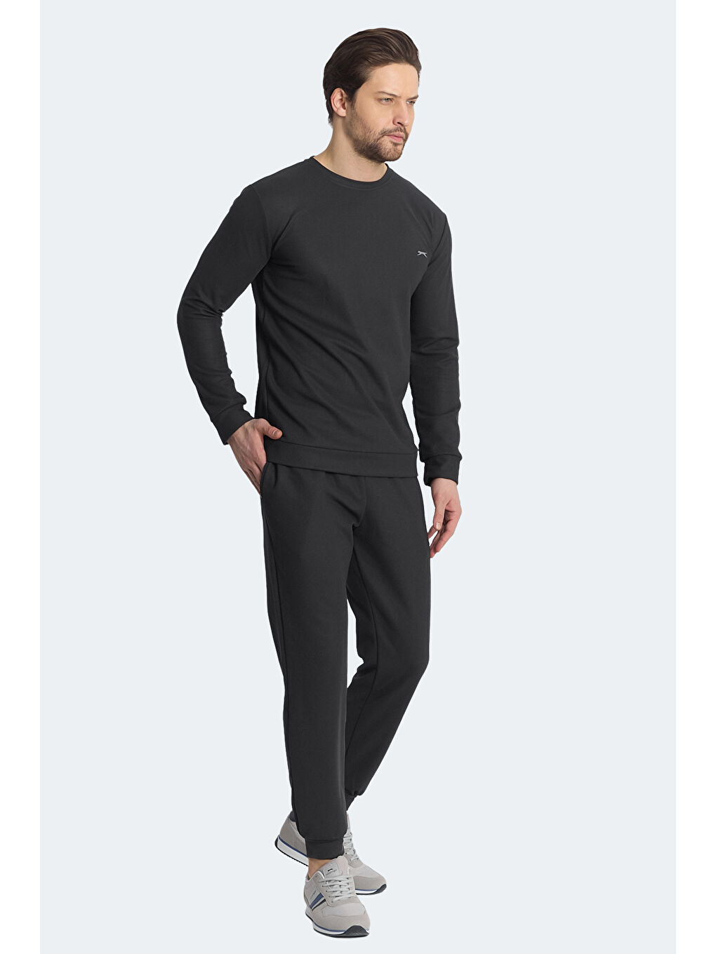 KINGDOM IN Erkek Koyu Gri Eşofman Takımı-3