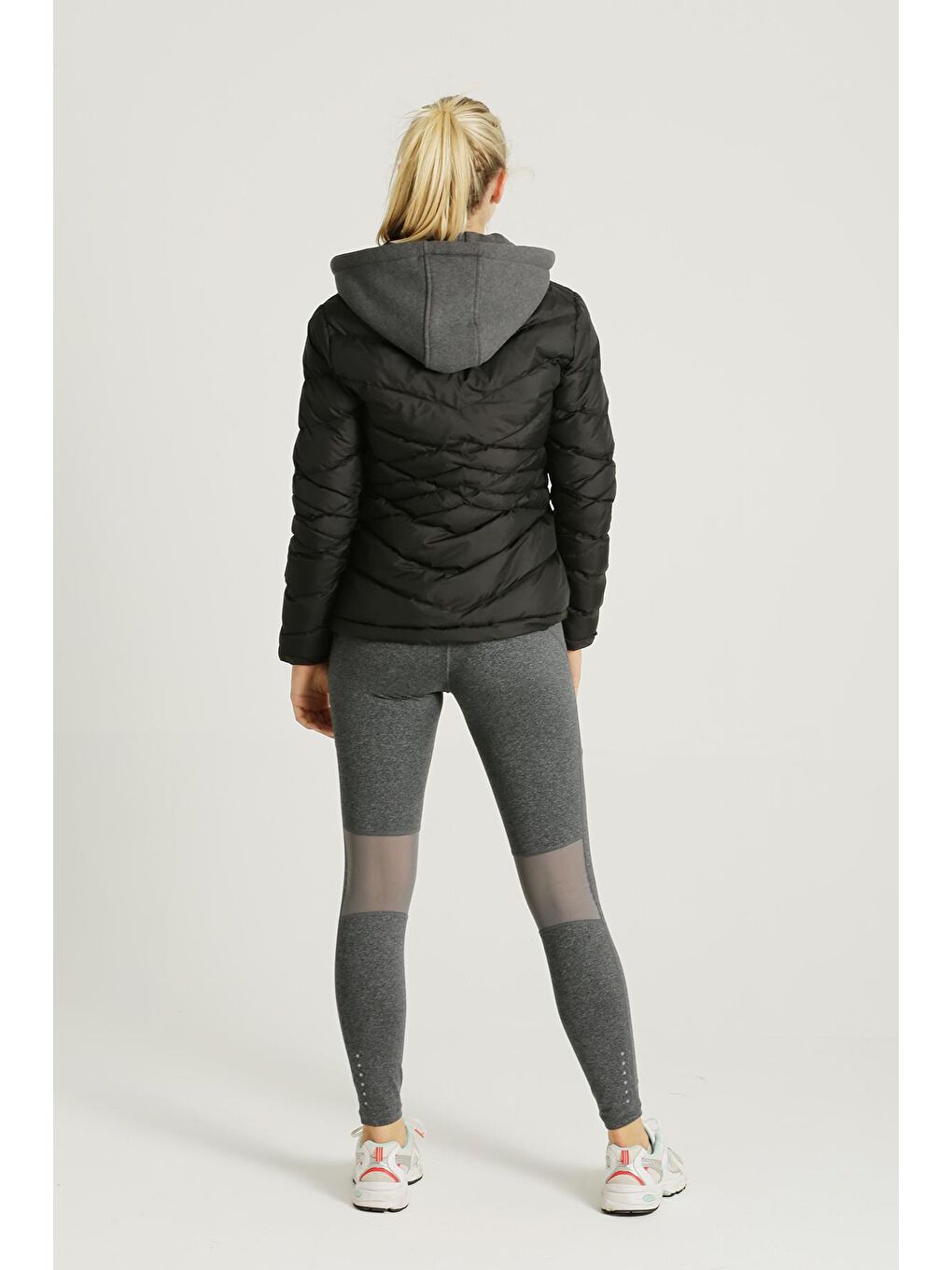 Siyah Kalın Şişme Mont AB-K50019LNS-3