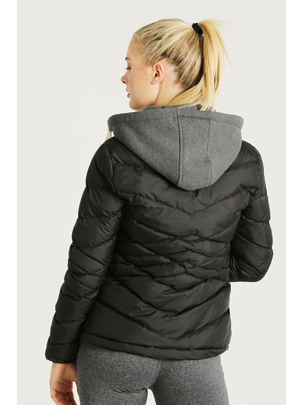 Siyah Kalın Şişme Mont AB-K50019LNS-7