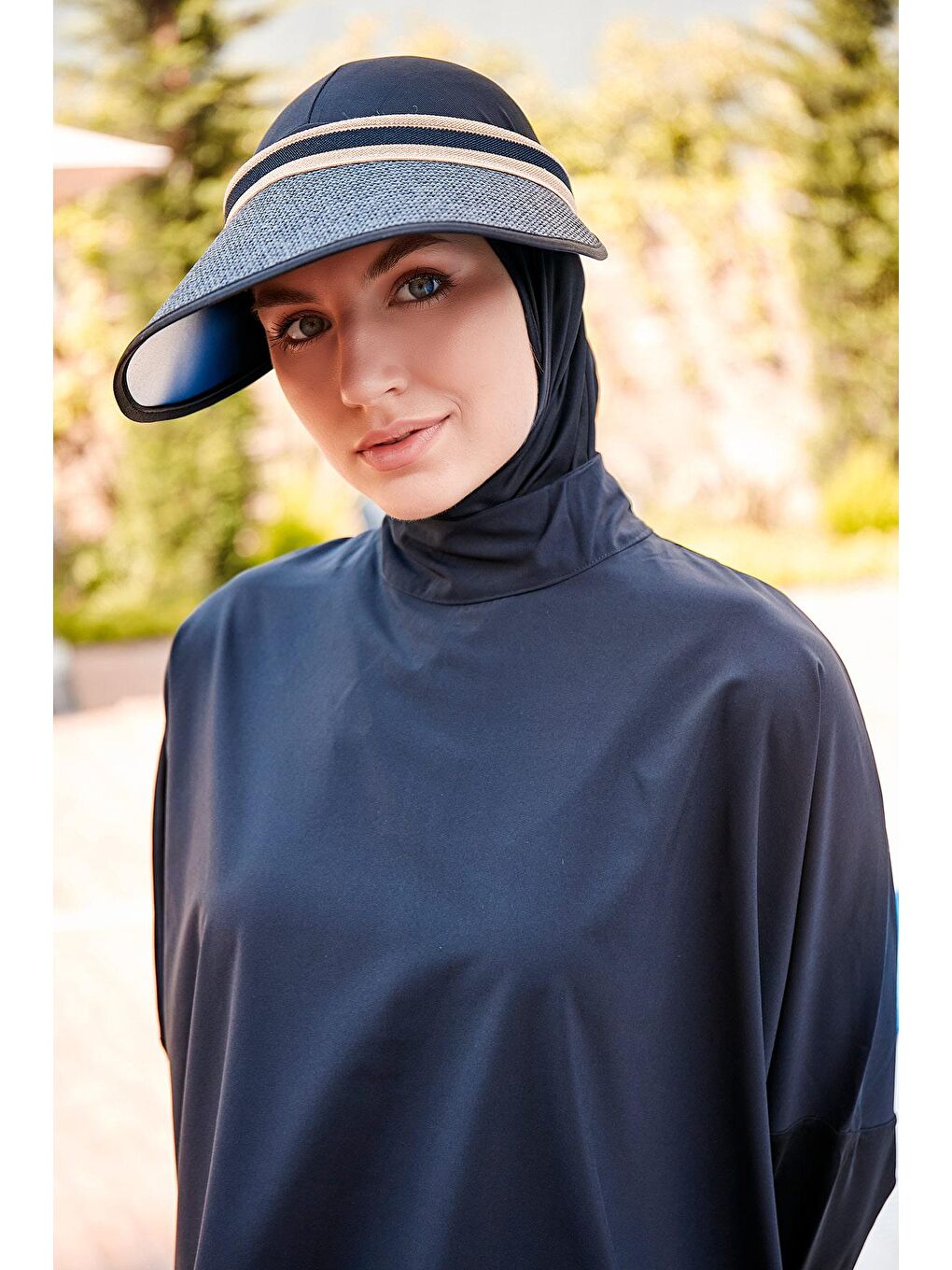 Siyah Hasır Vizör Şapka 14394