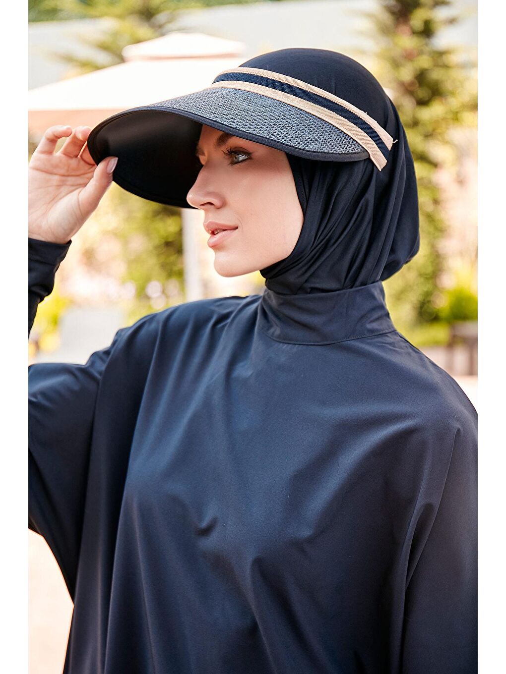 Siyah Hasır Vizör Şapka 14394-2