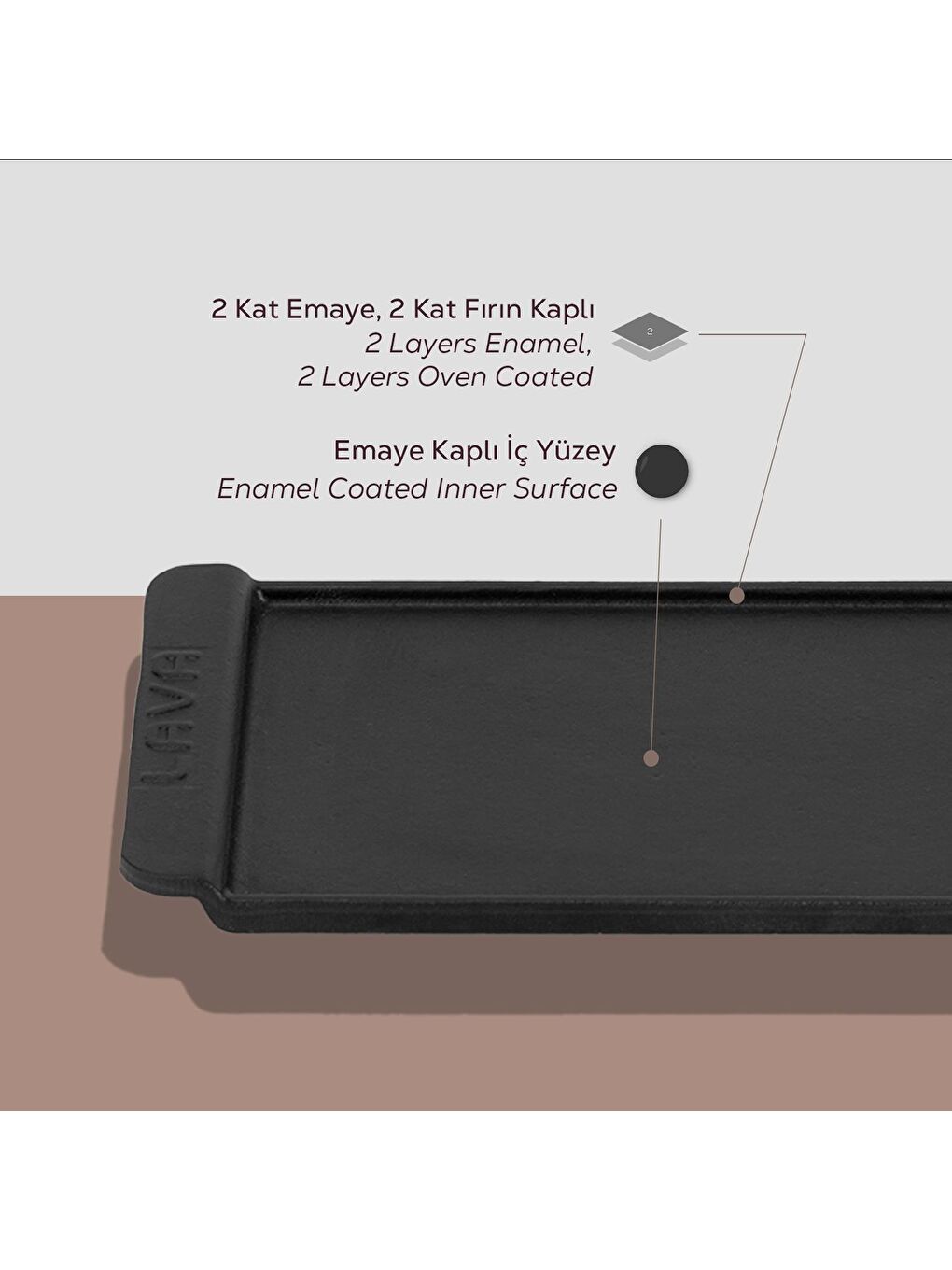 Dikdörtgen Servis Tabağı. Siyah Renk. Ölçü 13x25cm.-3
