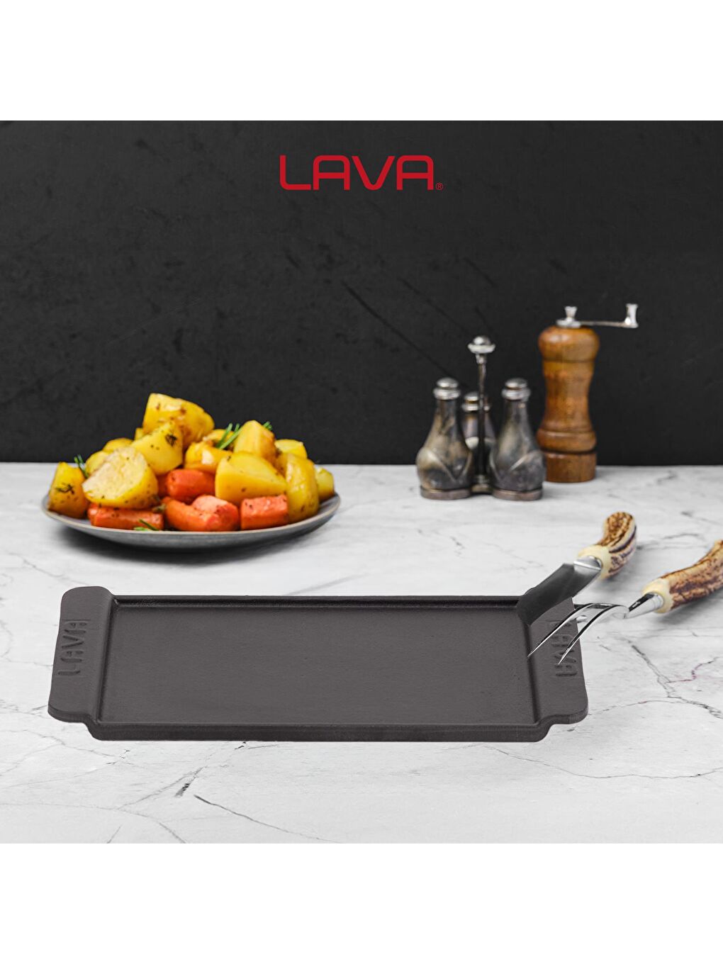 Dikdörtgen Servis Tabağı. Siyah Renk. Ölçü 13x25cm.-4