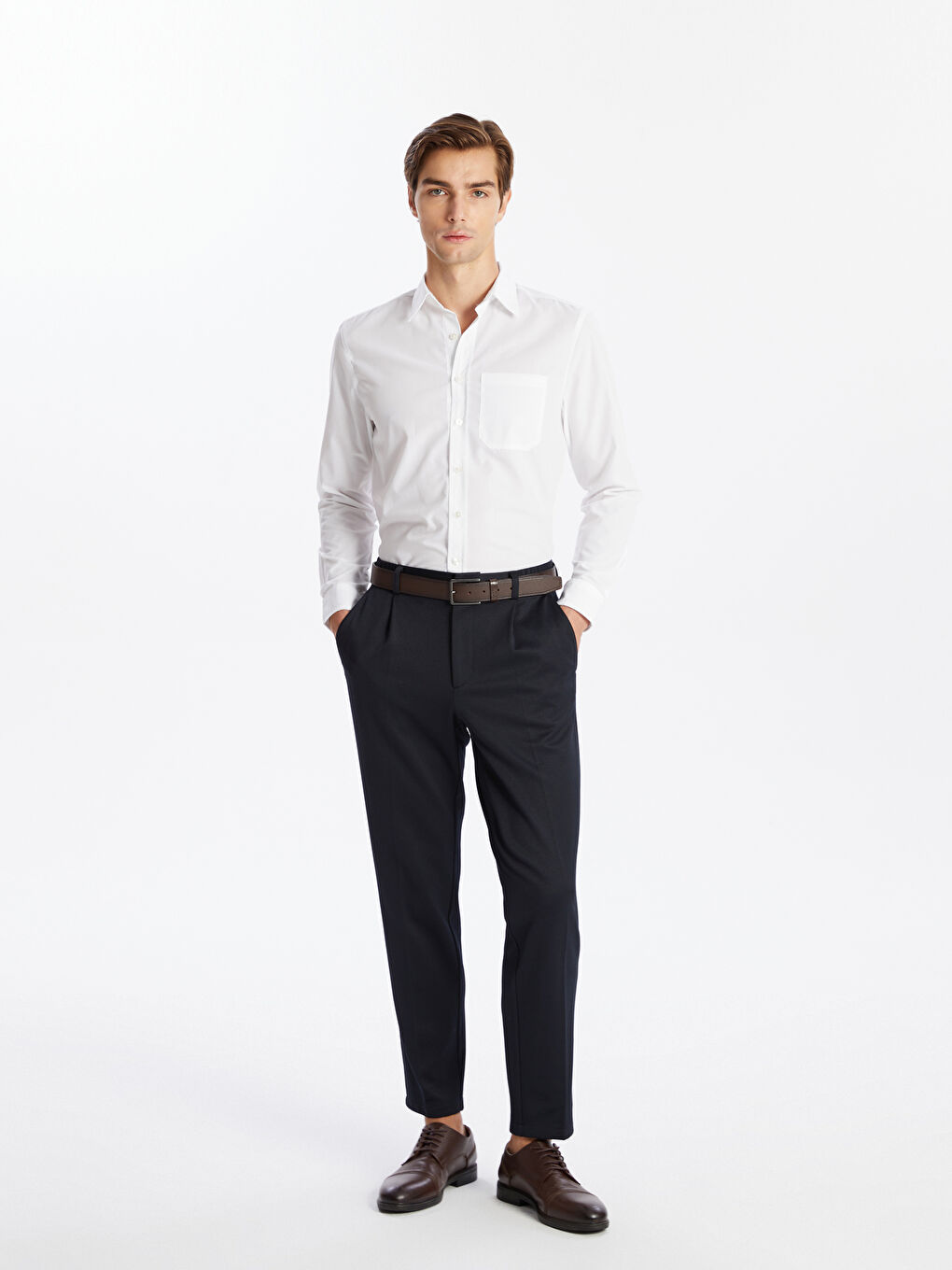 KOOR Regular Fit Beyaz Erkek Gömlek EG135