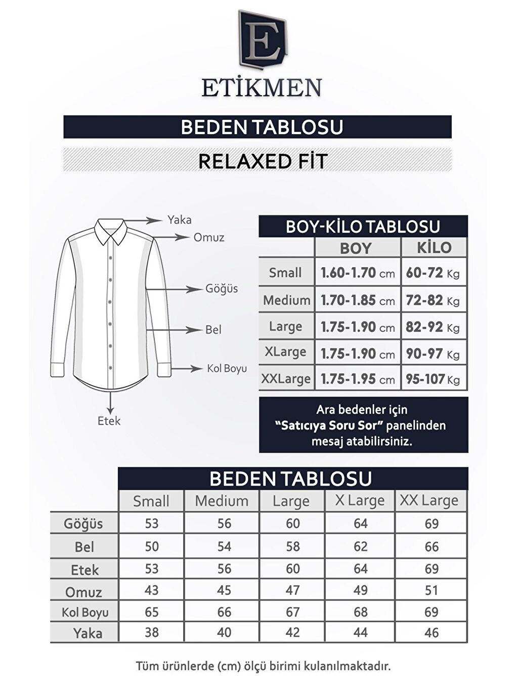 Etikmen Mavi Keten Apaj Yaka Oversize Erkek Gömlek - 5