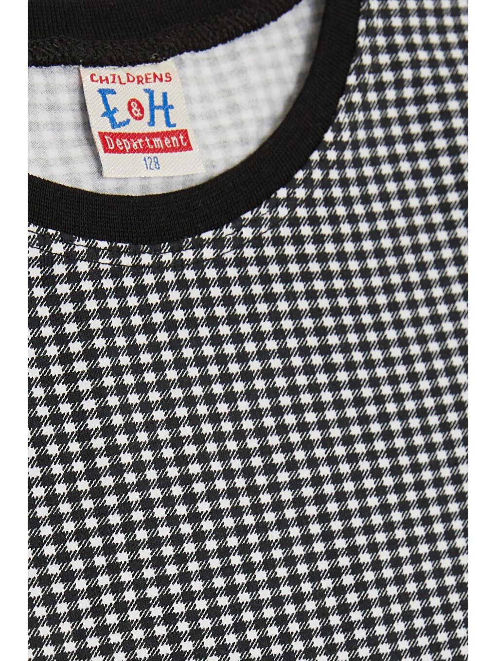 Erkek Pijama Takımı Pötikare Desenli Siyah (6 Yaş)-4