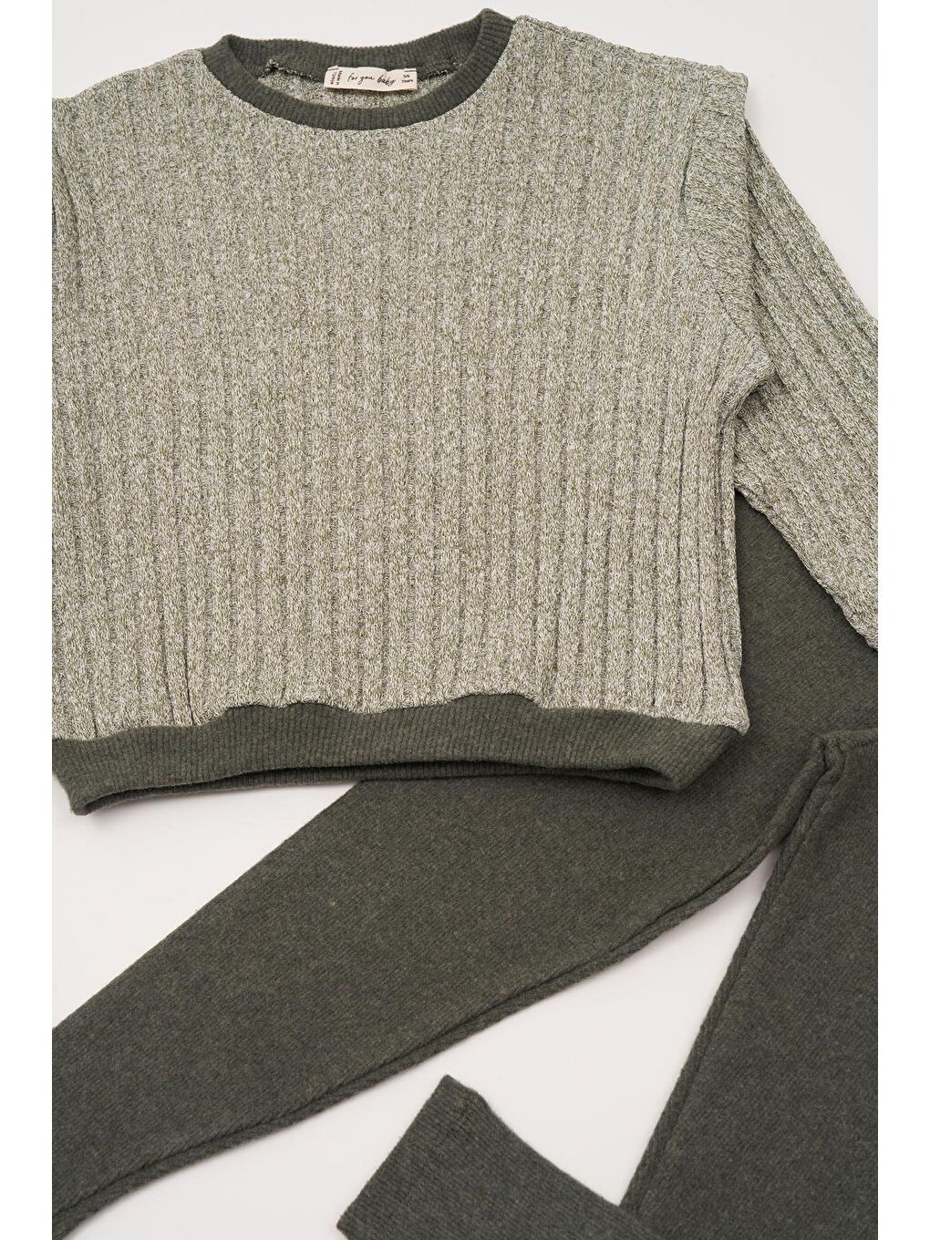 Jakarlı Taytlı Yeşil Alt Üst Takım-2