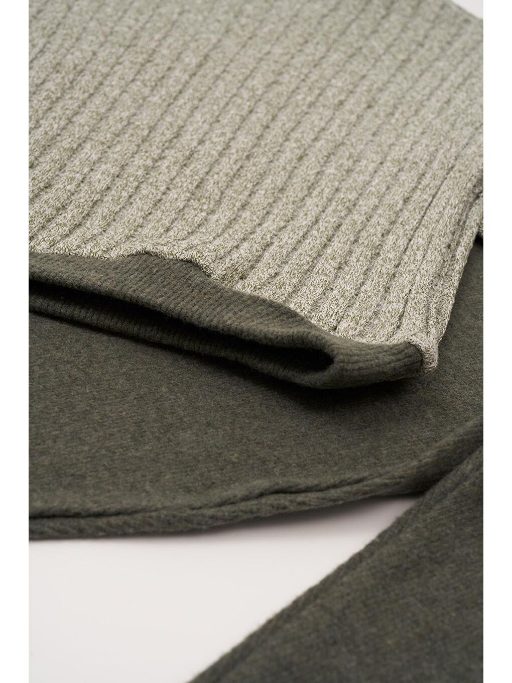 Jakarlı Taytlı Yeşil Alt Üst Takım-3