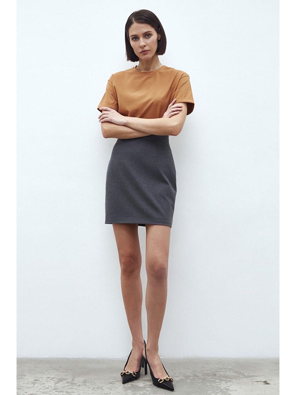 Kahverengi Tişört Mg1351-2