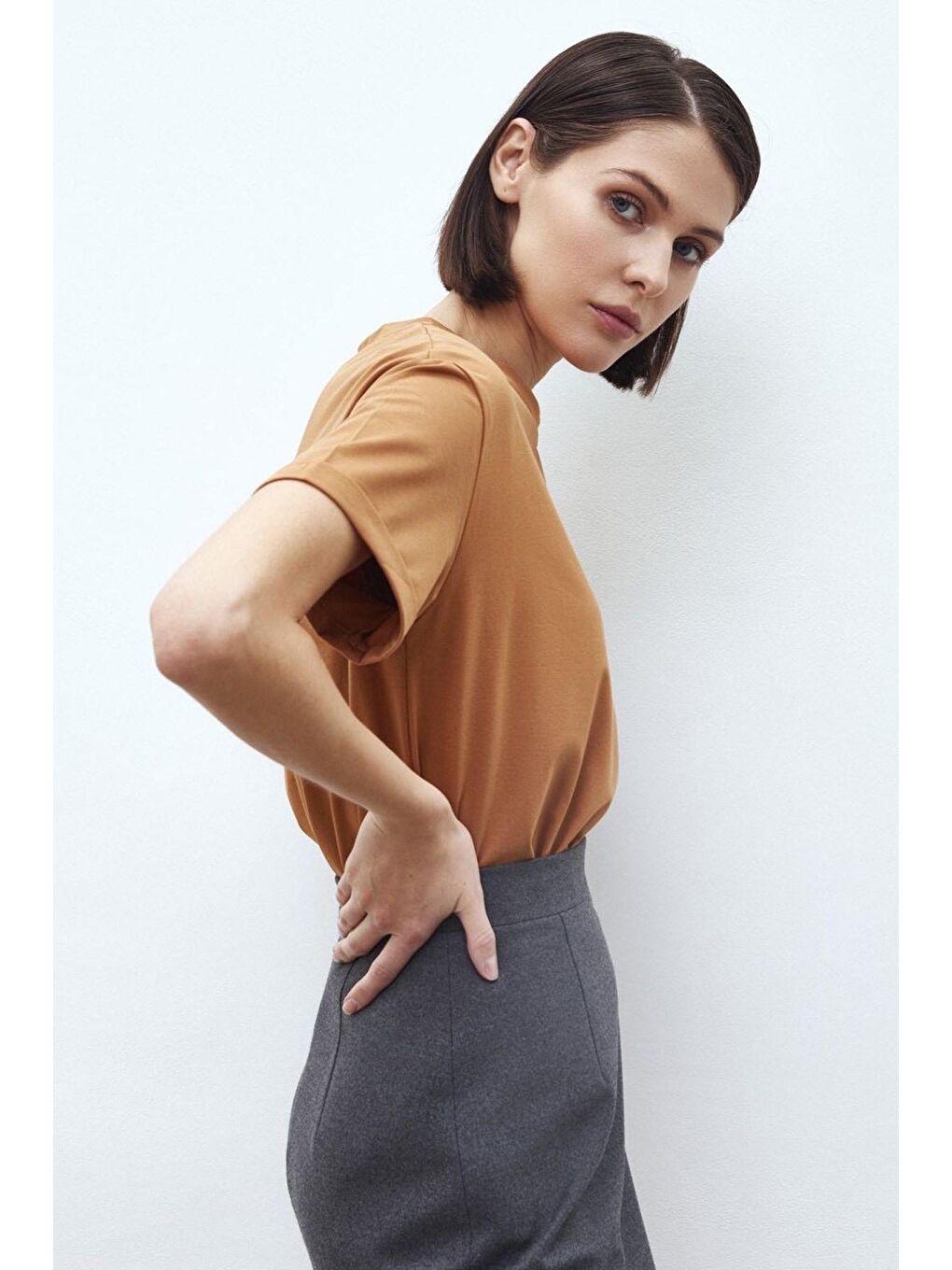 Kahverengi Tişört Mg1351-3