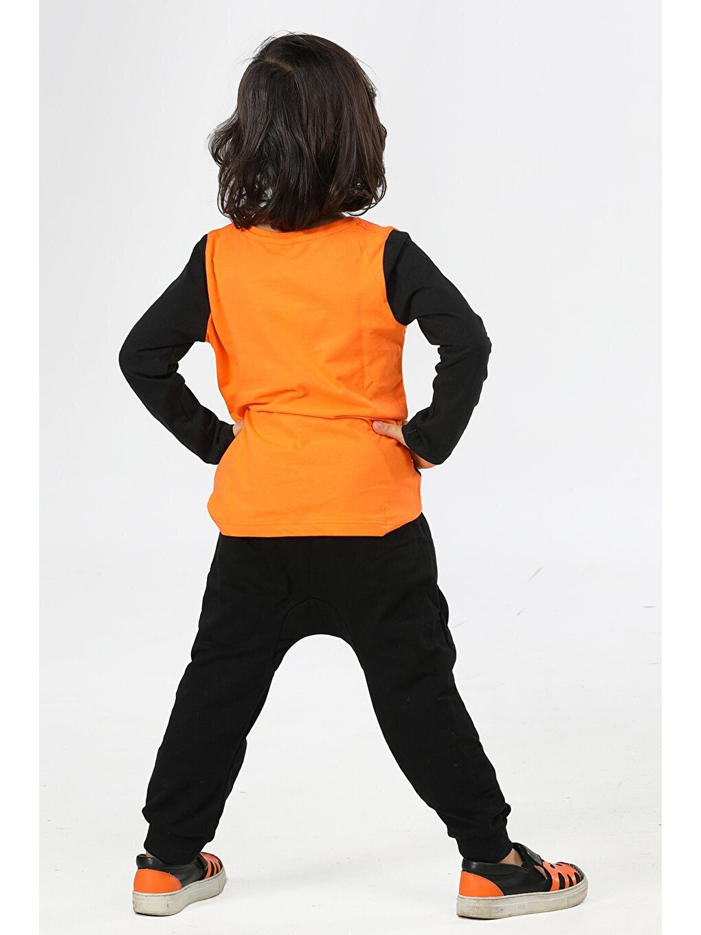 Turuncu Stars Pantolon+Tişört Erkek Çocuk Takım-1