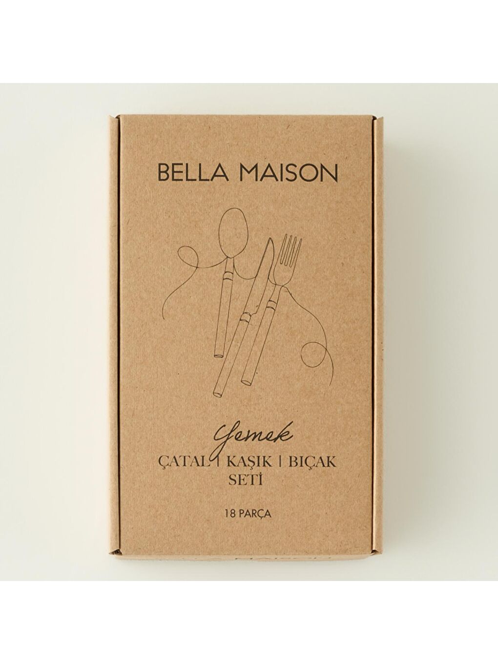 Bella Maison Gri Vintage 18 Parça 6 Kişilik Yemek Çatal Kaşık Bıçak Takımı Silver - 6