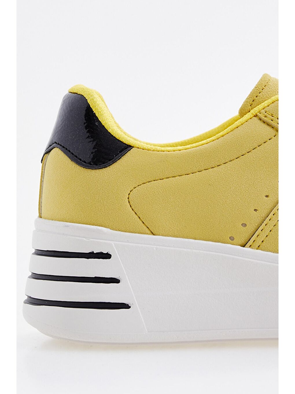 Sarı Bağcıklı Yüksek Taban Günlük Kadın Spor Ayakkabı  - 89071-3