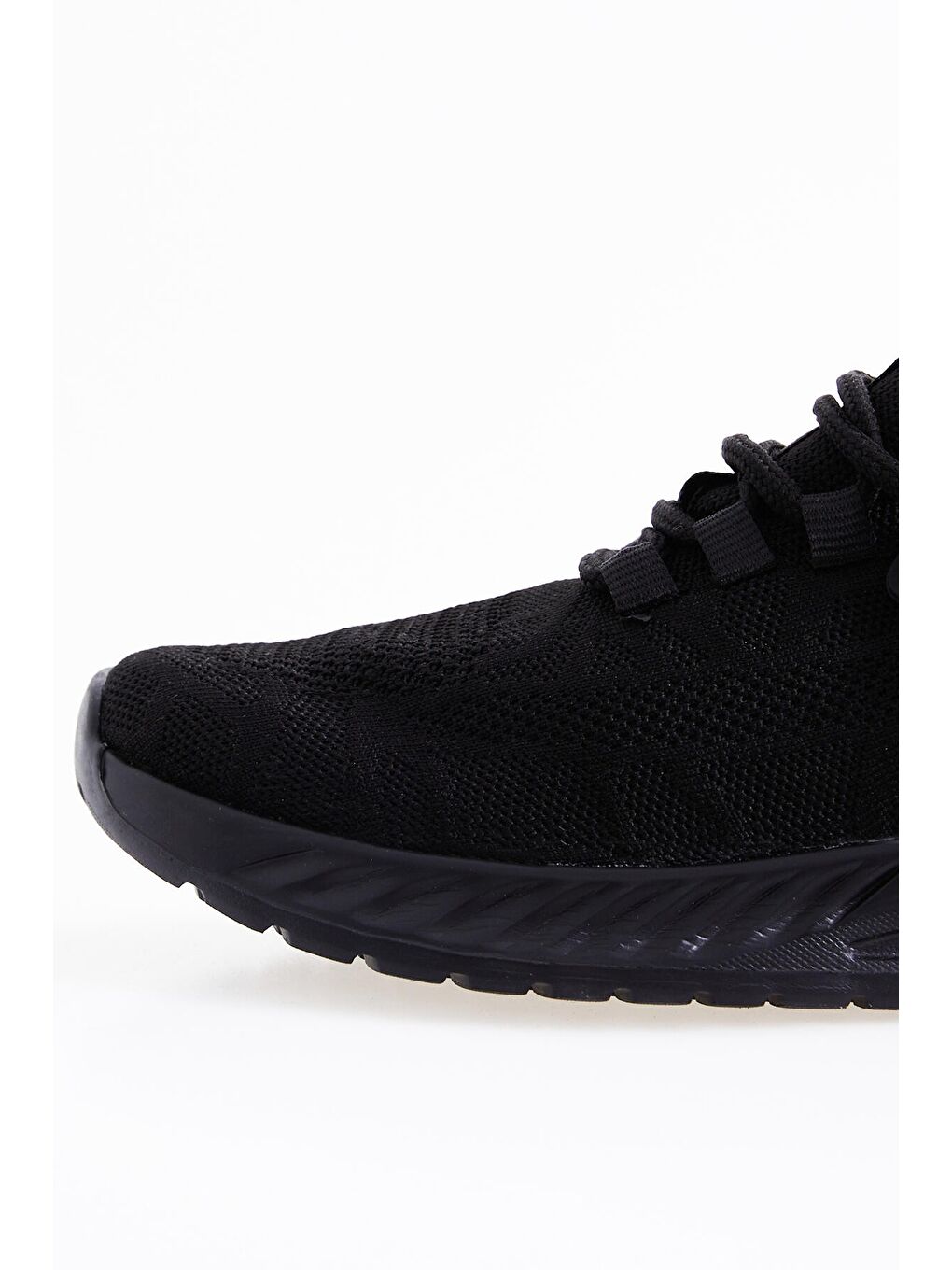 Siyah Bağcıklı Yazı Detaylı Yüksek Taban Erkek Spor Ayakkabı - 89100-2