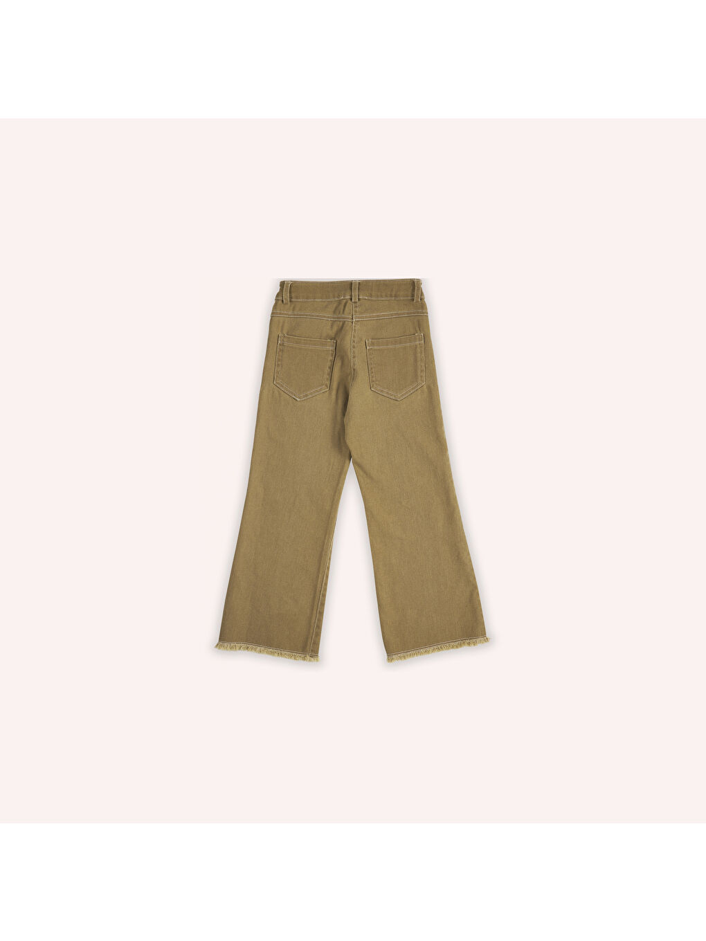Panço Kahverengi Kız Çocuk Cepli Denim Pantolon - 9