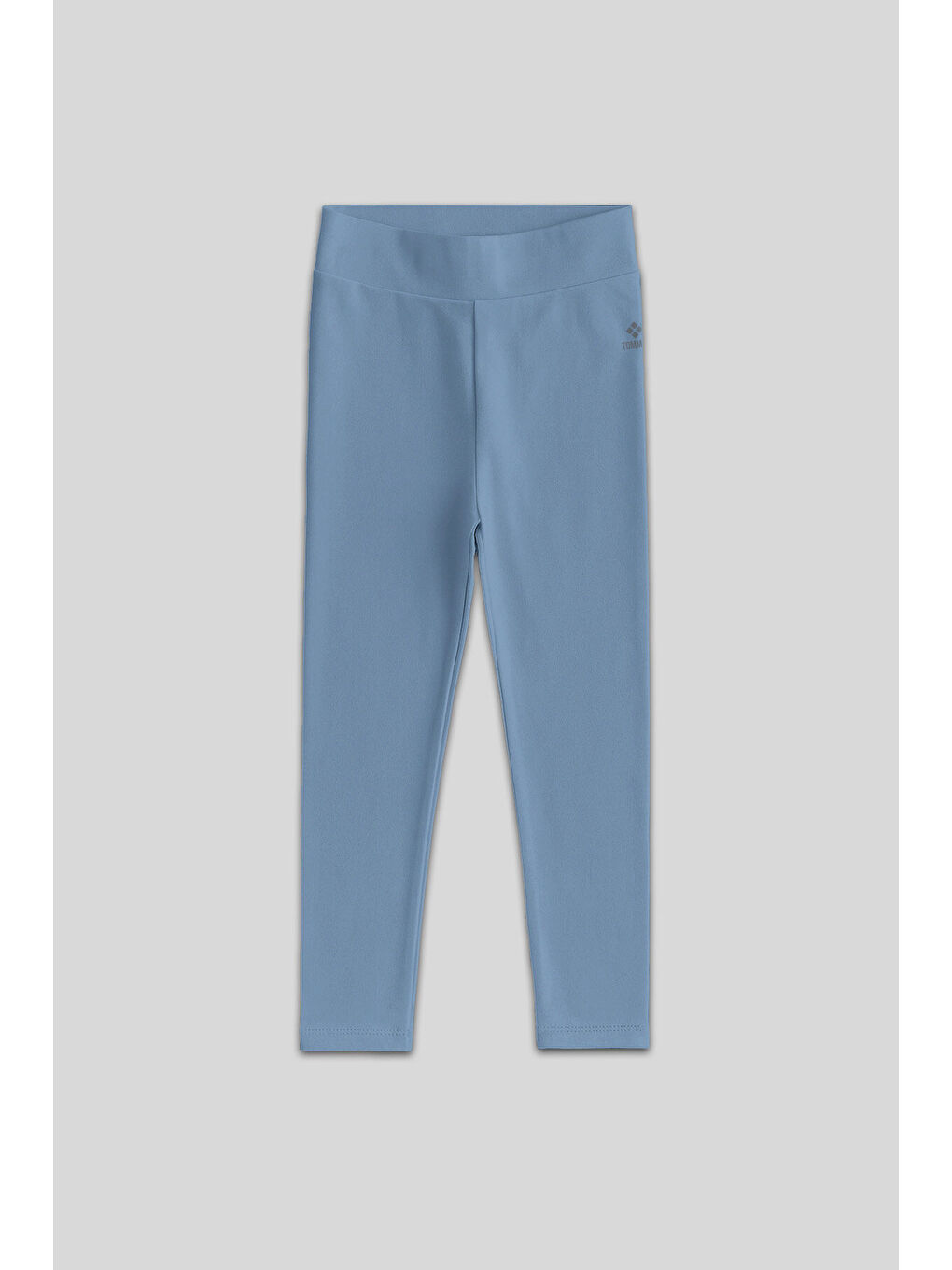 Mint Yeşili Yüksek Bel Dar Paça Kız Çocuk Tayt  - 75047