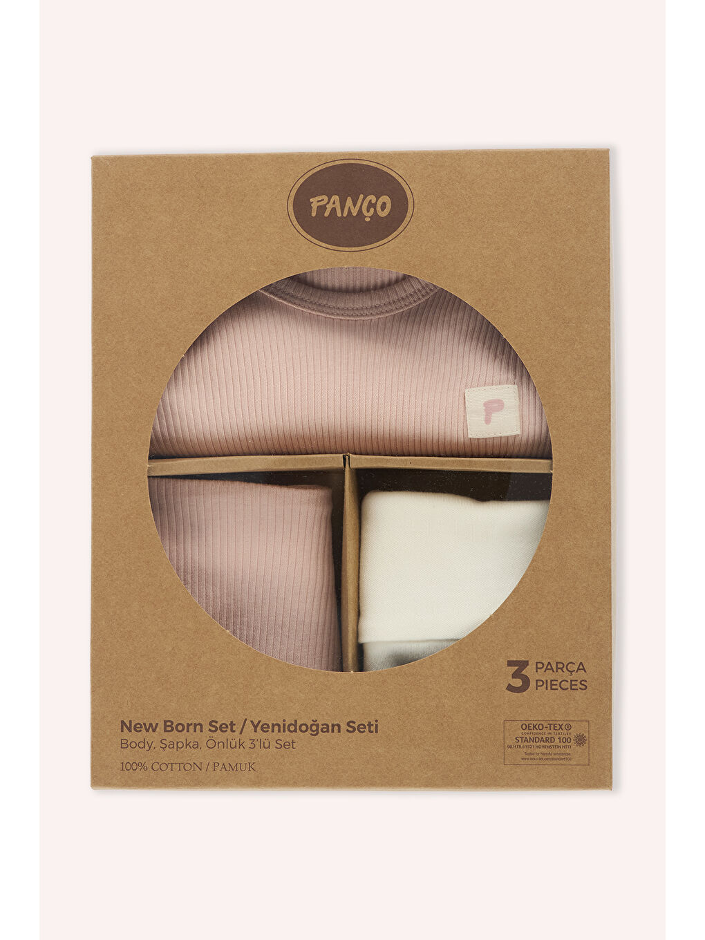 Yenidoğan Zıbınlı 3'lü Pembe Set-2