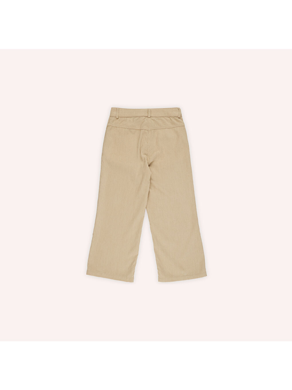 Panço Bej Kız Çocuk Düğmeli Pantolon - 7