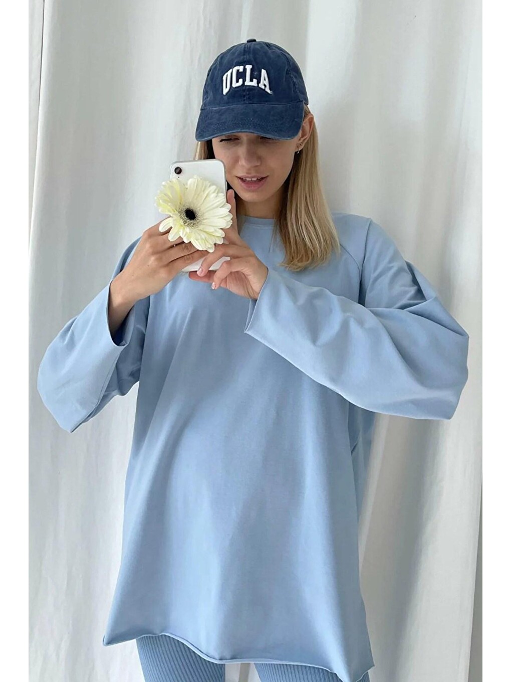 Mavi Basic Bisiklet Yaka Kadın Sweatshirt Mg1676