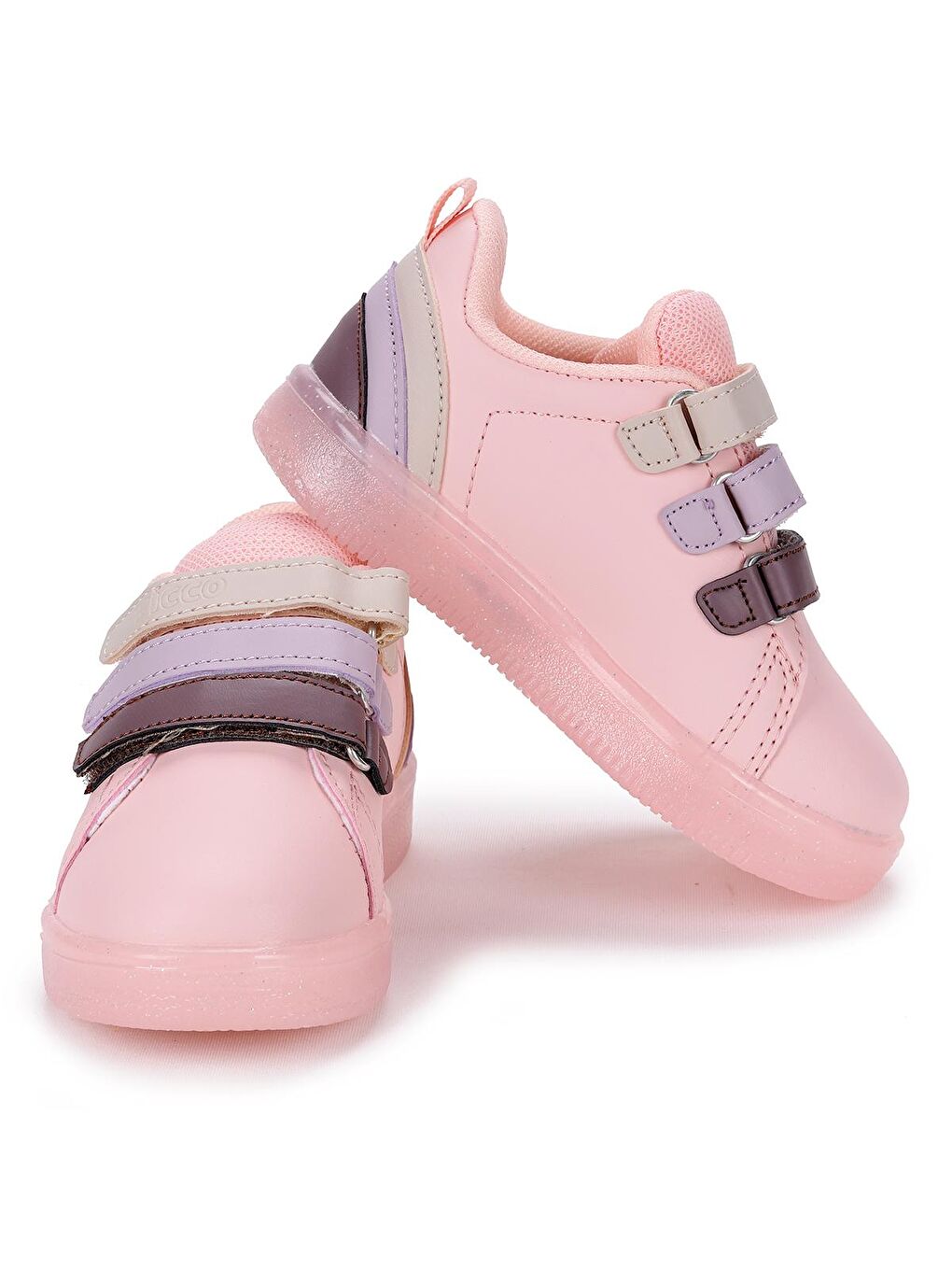 Pembe Sun Günlük Işıklı Cırtlı Kız/Erkek Çocuk Spor Ayakkabı 220.21Y.212-1