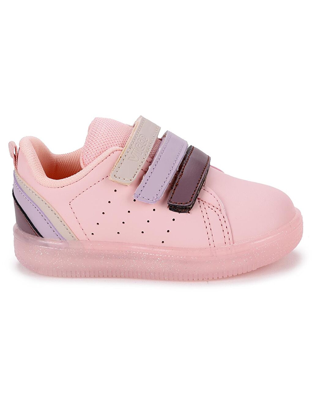 Pembe Sun Günlük Işıklı Cırtlı Kız/Erkek Çocuk Spor Ayakkabı 220.21Y.212-2