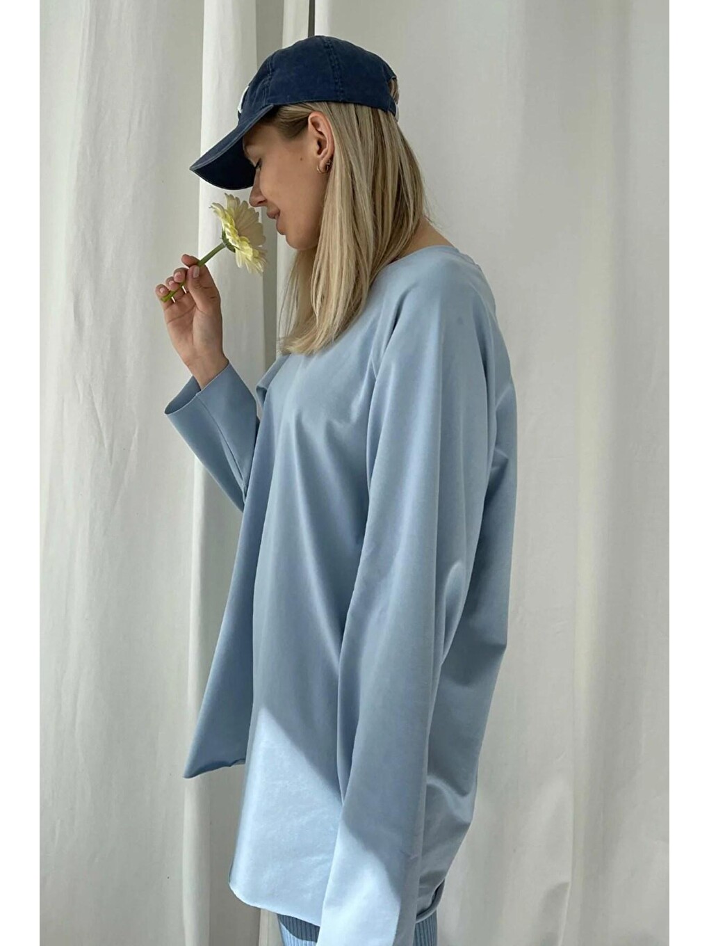 Mavi Basic Bisiklet Yaka Kadın Sweatshirt Mg1676-2