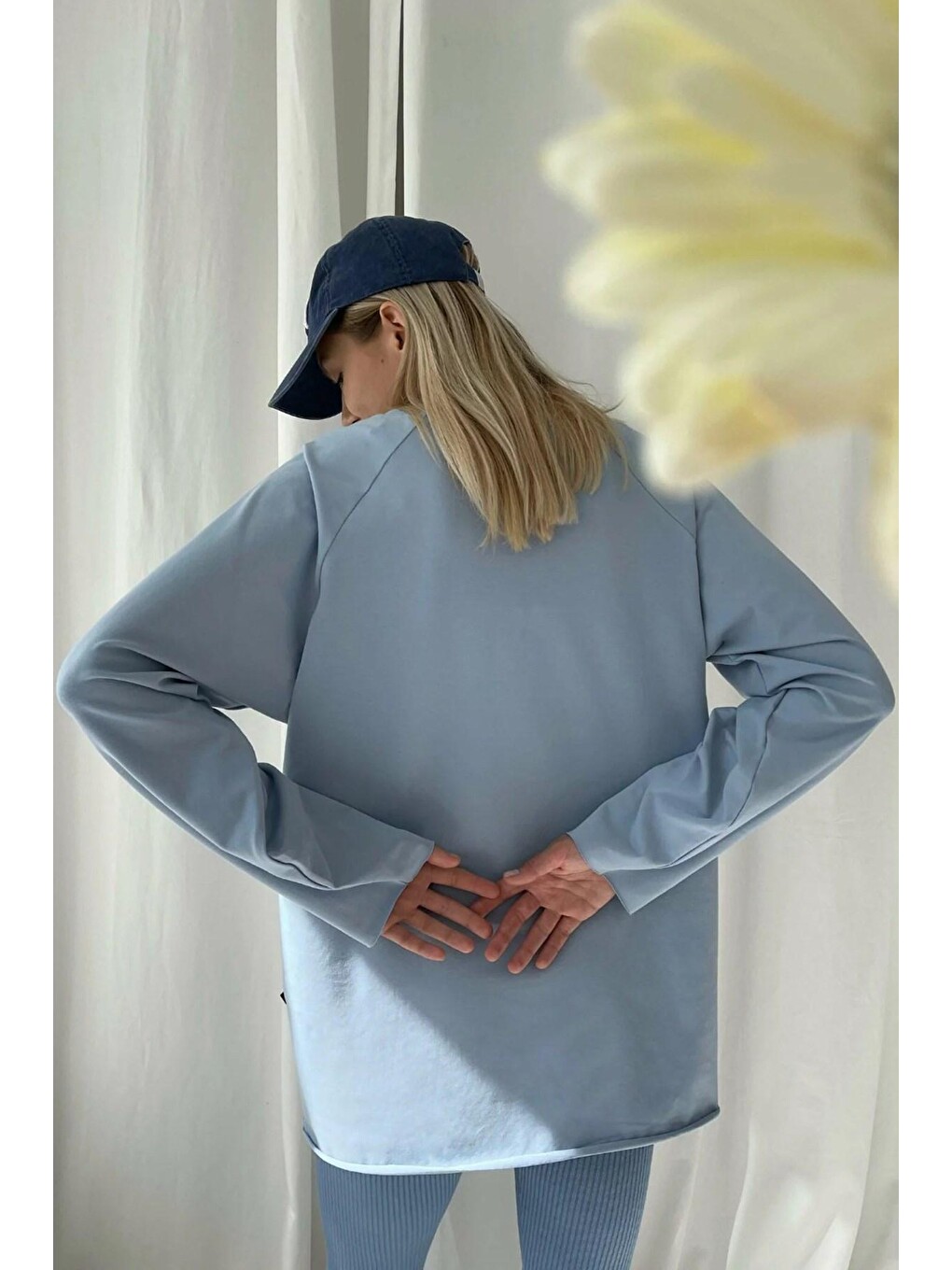 Mavi Basic Bisiklet Yaka Kadın Sweatshirt Mg1676-3