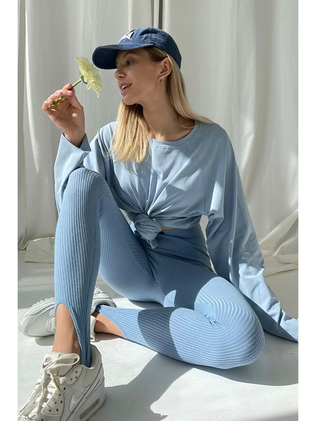 Mavi Basic Bisiklet Yaka Kadın Sweatshirt Mg1676-4