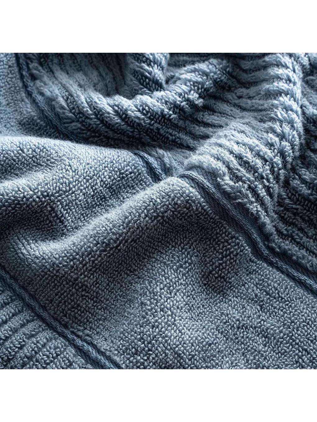 Eliza Banyo Havlusu %100 Pamuk Mavi 80x150 Cm-1