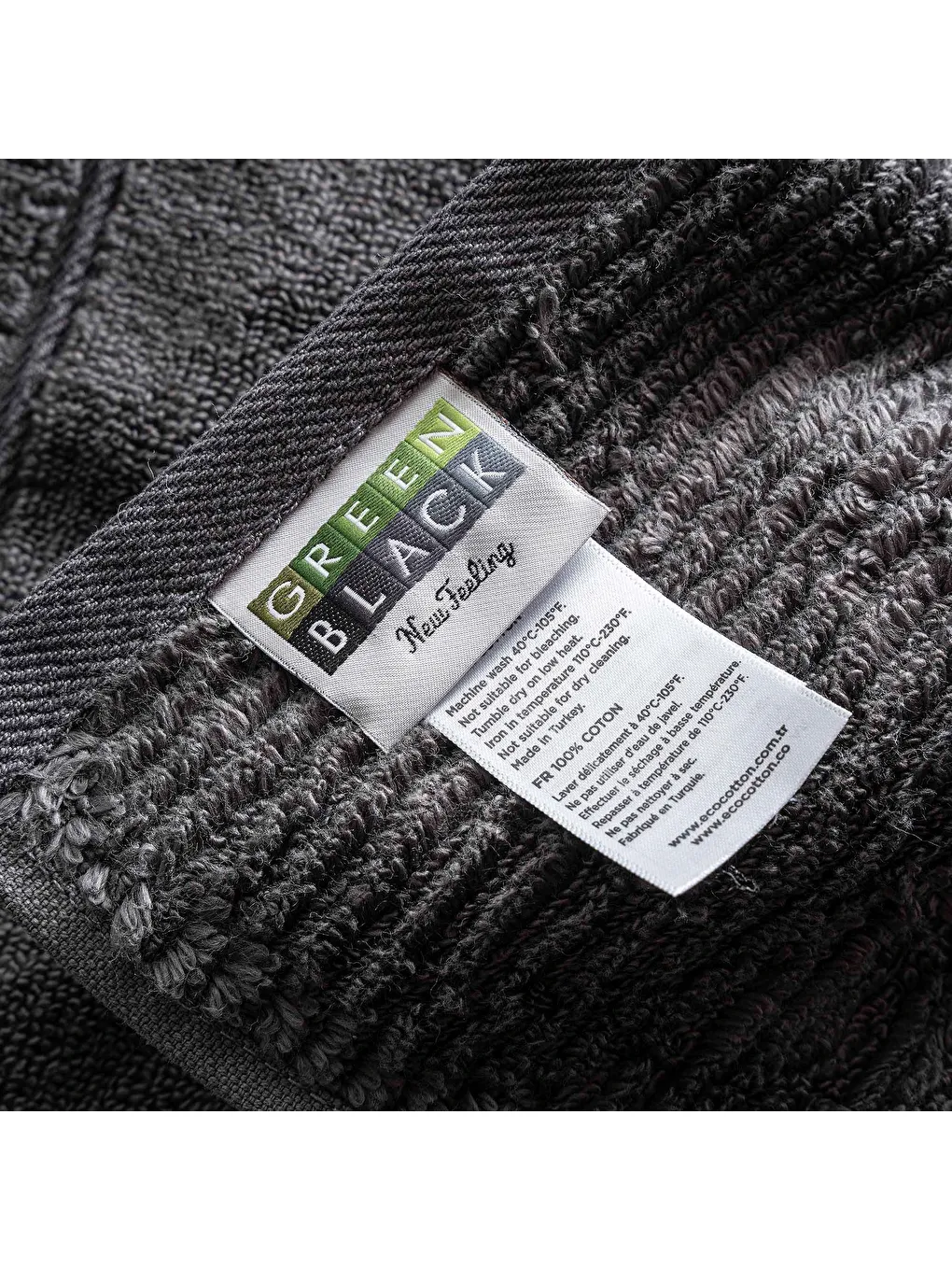 Eliza Banyo Havlusu Antrasit 80x150 Cm-2