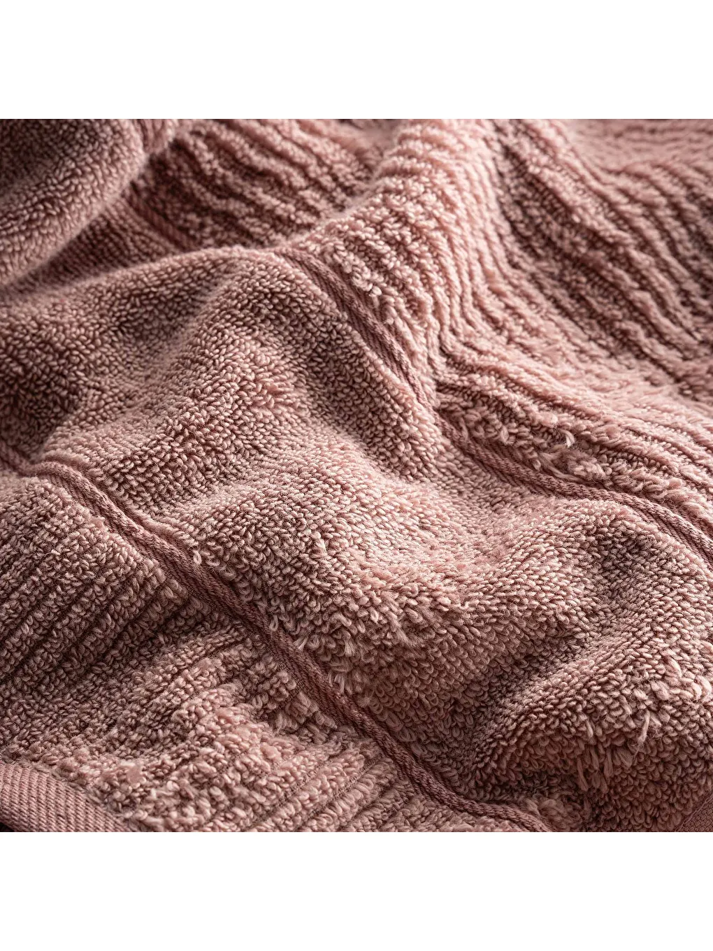 Pembe Eliza Banyo Havlusu Pudra 80x150 Cm-1