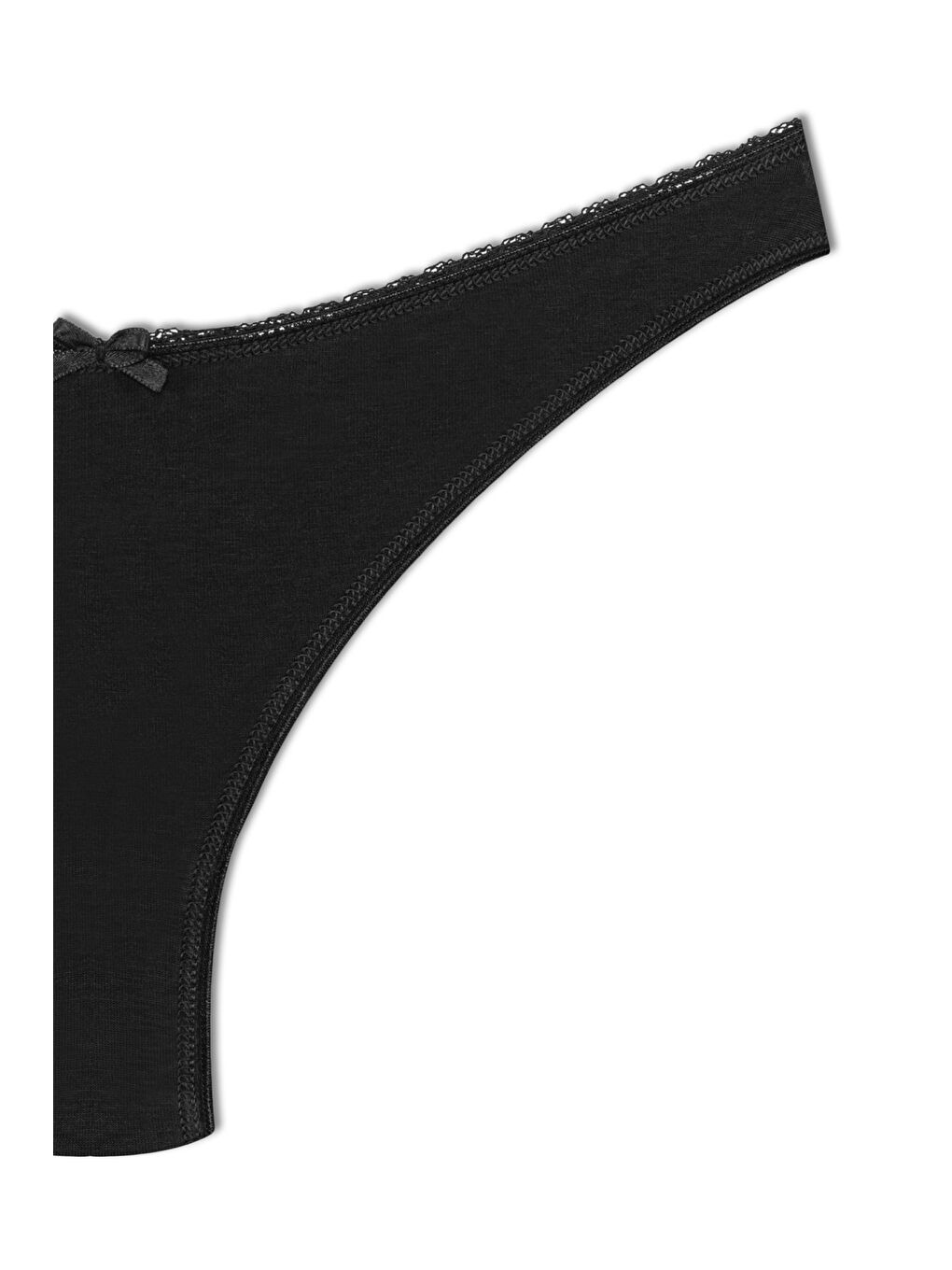 Beyaz Pamuklu Yüksek Bel Brazil Kadın Külot 5'li-11