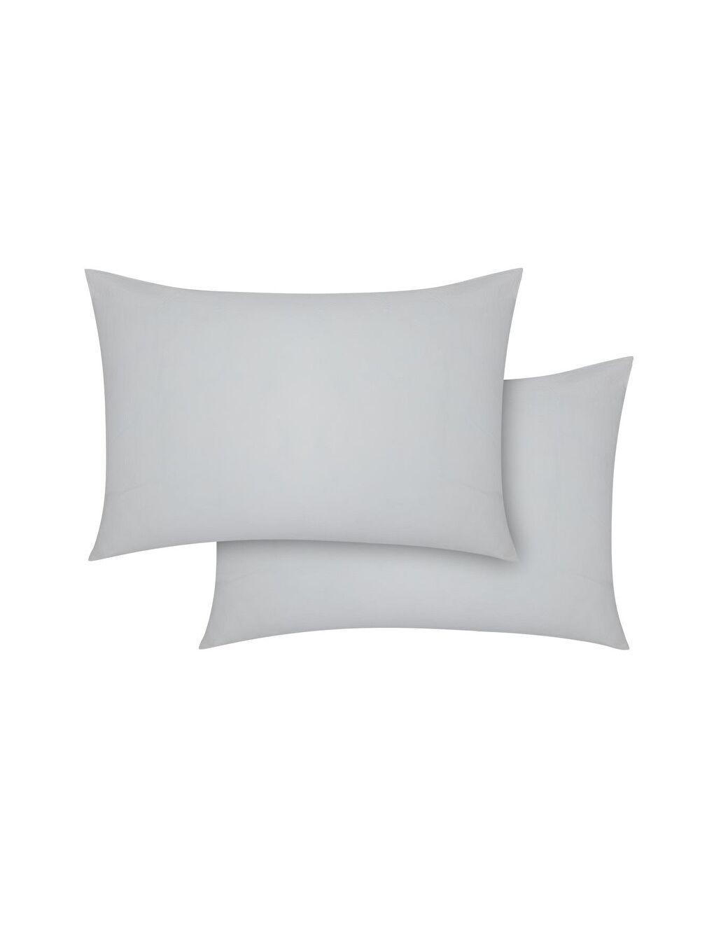 Ekru 2'li Düz Yastık Kılıfı %100 Organik Pamuk Perkal Krem 50x70 Cm