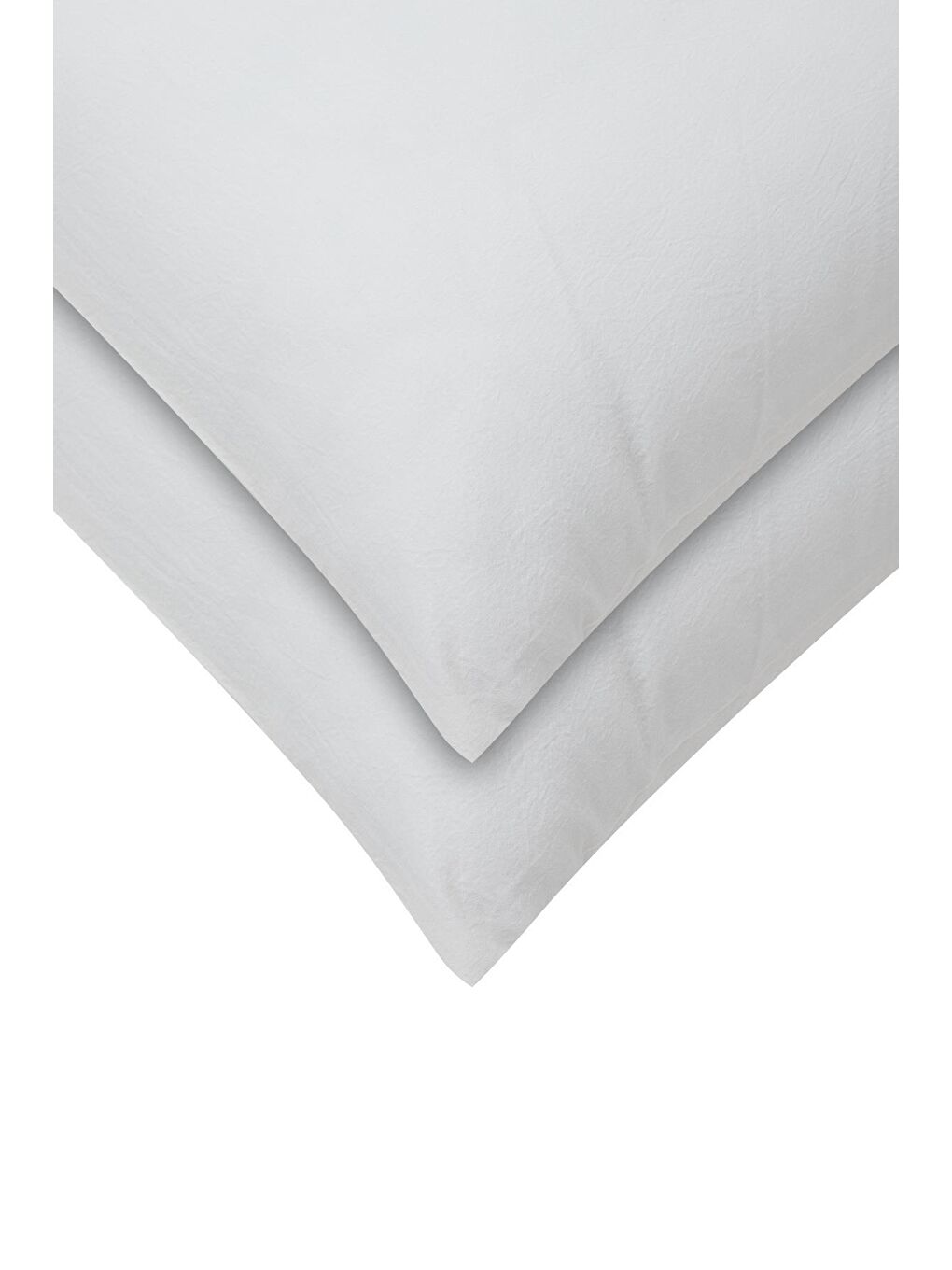 Ekru 2'li Düz Yastık Kılıfı %100 Organik Pamuk Perkal Krem 50x70 Cm-2