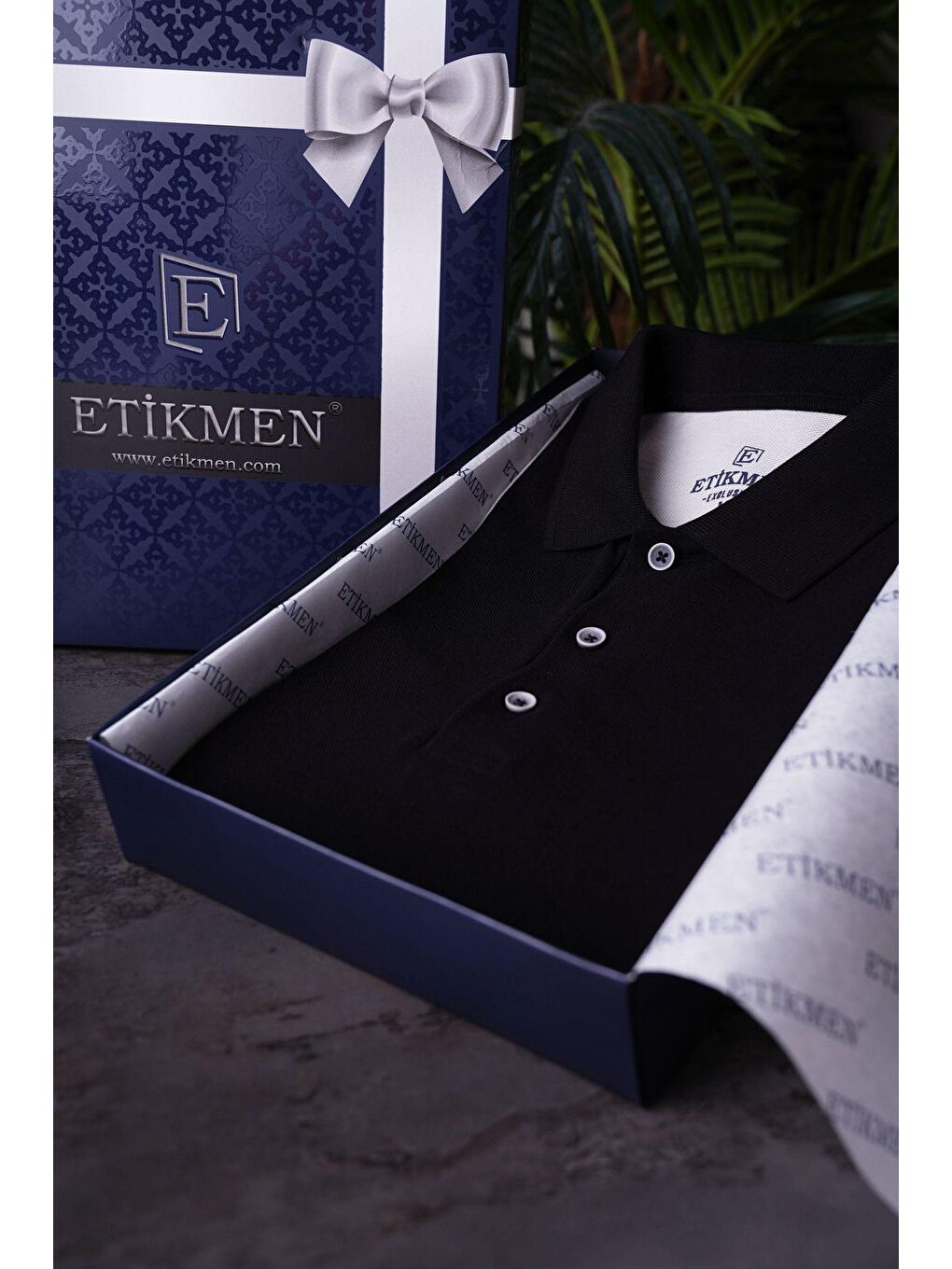 Gri Siyah Çift Renkli Erkek Polo Yaka %100 Pamuk Tişört-6